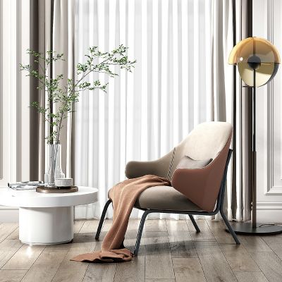 现代休闲椅边几组合