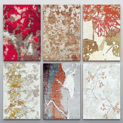 新中式布艺地毯