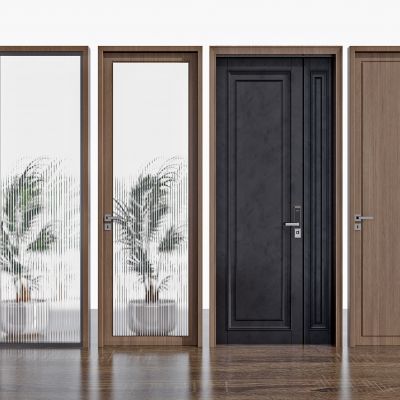 现代平开门,单开门,子母门，木门