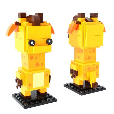 现代积木_长颈鹿_乐高儿童玩具