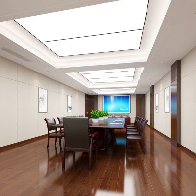 新中式政府机关单位国企会议室