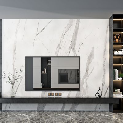 现代电视背景墙