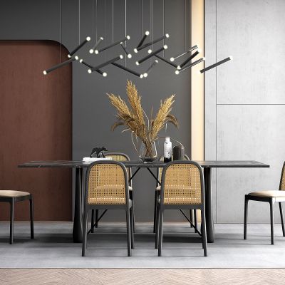 现代餐桌椅组合