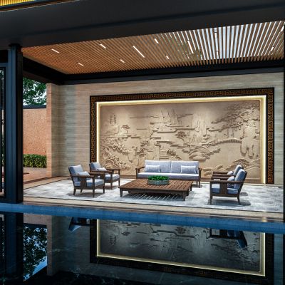 新中式浮雕浮雕