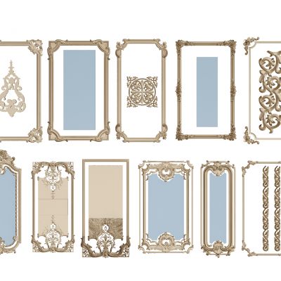 法式石膏线条，护墙板雕花线条