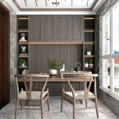 现代休闲阳台 茶桌茶椅组合