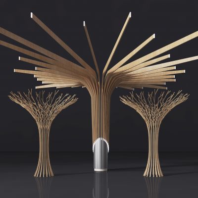 现代树造型雕塑