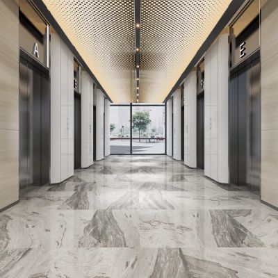 现代写字楼电梯厅走廊