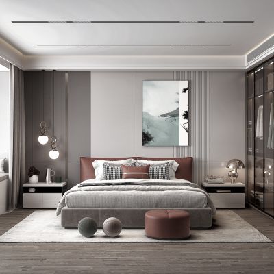 现代轻奢卧室