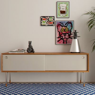 北欧边柜电视柜组合