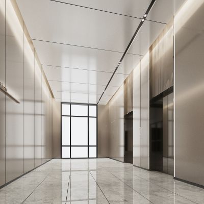 现代电梯间