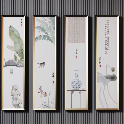 新中式荷花芭蕉挂画