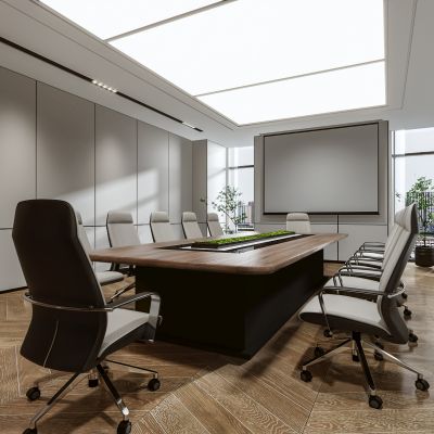 现代会议室3D模型