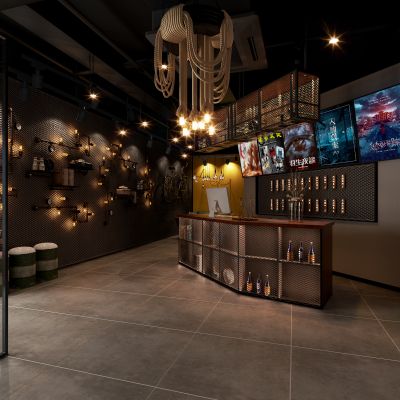 工业风娱乐室游戏厅