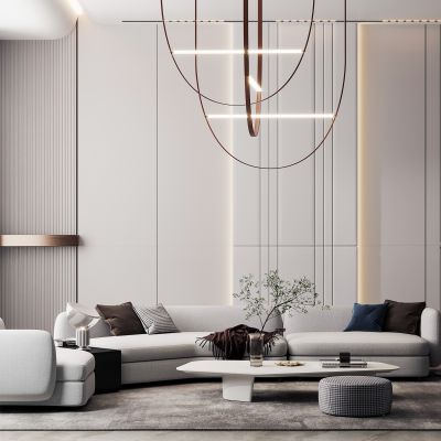 现代沙发茶几组合