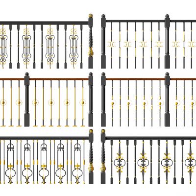 美式铁艺栏杆护栏_楼梯扶手