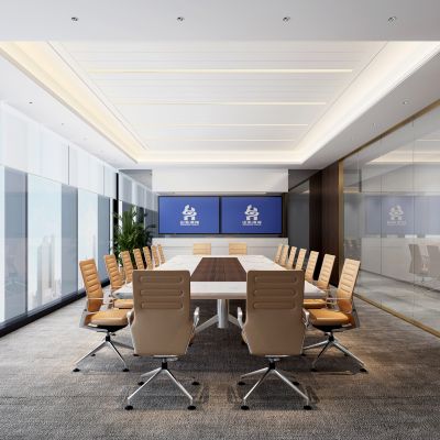 现代简约小会议室