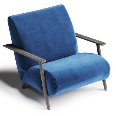 现代绒布休闲椅