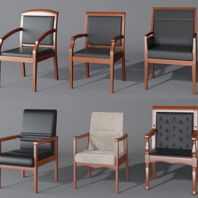 新中式实木办公椅