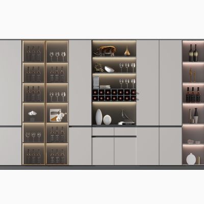 现代多功能酒柜