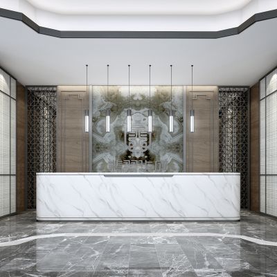 新中式售楼处3D模型