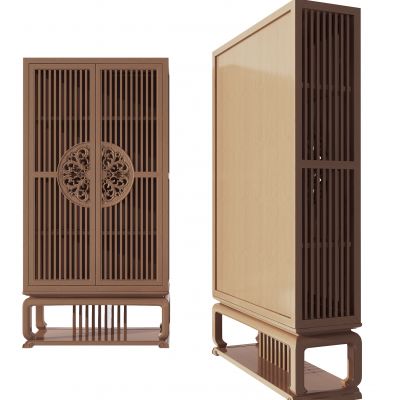 新中式实木储物柜