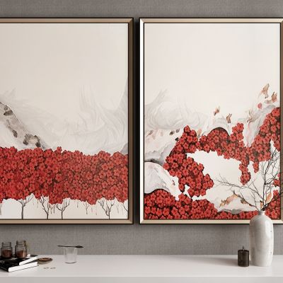 新中式梅花装饰画_挂画