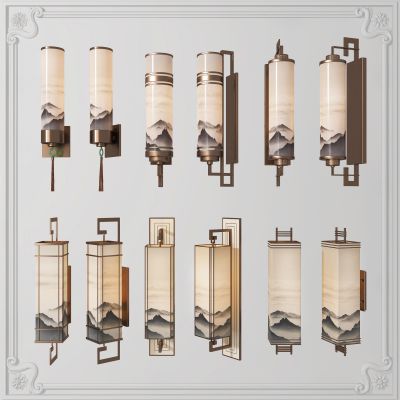 新中式轻奢壁灯