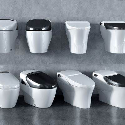 现代智能马桶 坐便器  组合