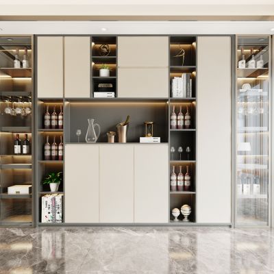 现代轻奢多功能酒柜