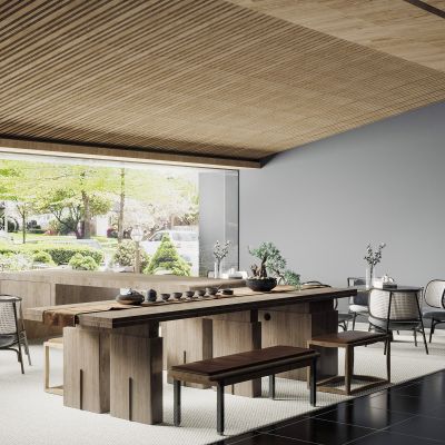 新中式售楼处接待区