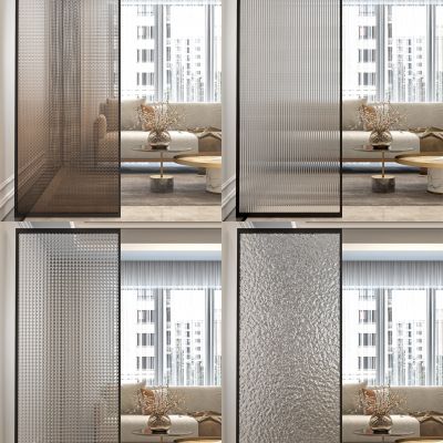 现代长虹玻璃玻璃屏风_玻璃隔断