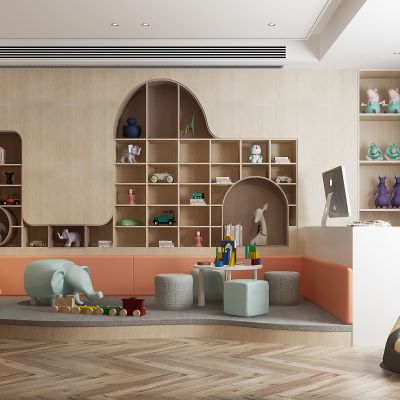 现代幼儿园阅读区