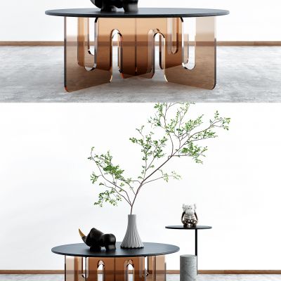 现代亚克力透明茶几