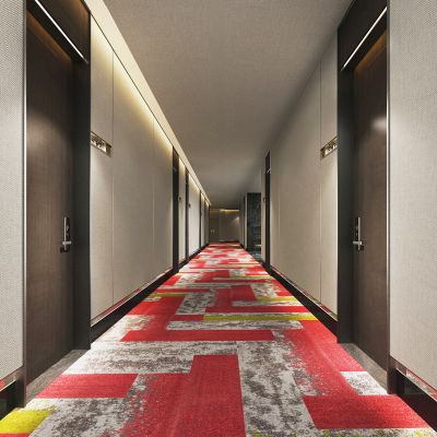 现代酒店客房走廊过道