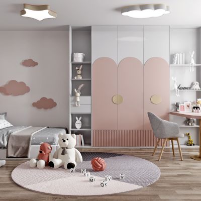 现代女孩房 儿童房