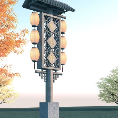 中式户外灯