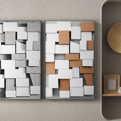 现代立体抽象装饰画_挂画
