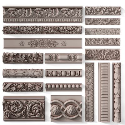 古典雕花角线，石膏线