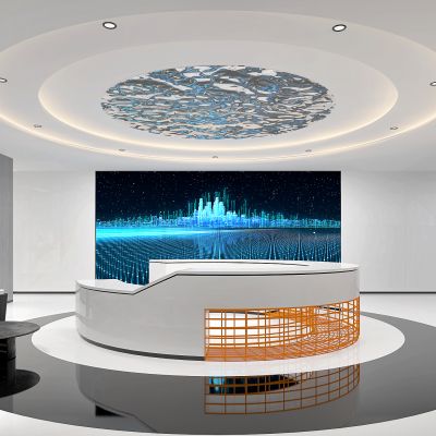 现代办公大堂前台