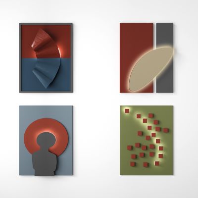 现代墙饰挂件_挂画