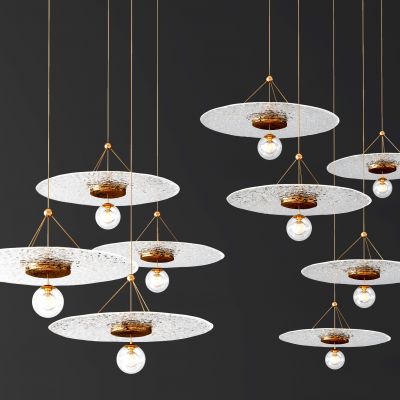 现代金属玻璃吊灯