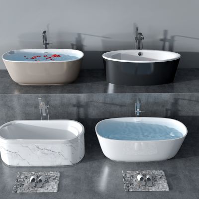 现代外漏外装明装浴缸