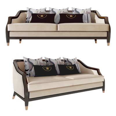 古典，布艺双人沙发