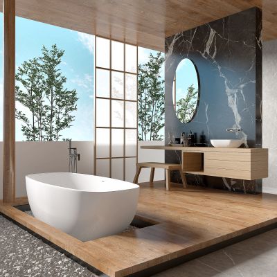 日式卫生间 浴缸 台盆洗手池