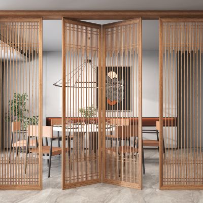 新中式屏风_隔断_折叠门