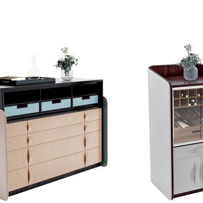 现代轻奢雪茄柜_装饰柜