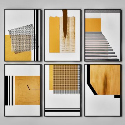 现代抽象装饰挂画