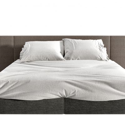 现代布艺双人床 床 床具