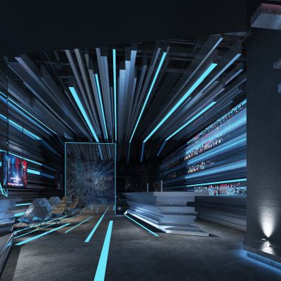 工业风科幻电竞网咖